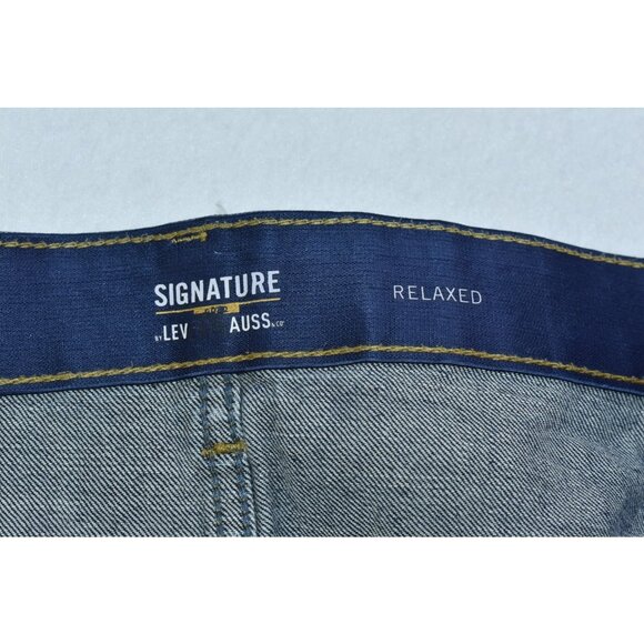 Levis Strauss Signature Gold Jeans Men's 50x30 Bootcut Denim Flex Pants -Flaws- - Picture 11 of 16